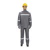 Vaultex, European Style 100% Twill Pant Shirt with Reflective, 190 gsm, Grey Color