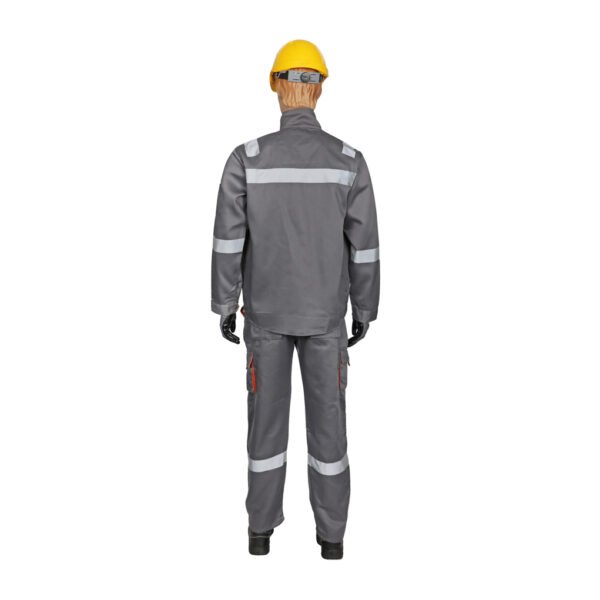 Vaultex, European Style 100% Twill Pant Shirt with Reflective, 190 gsm, Grey Color