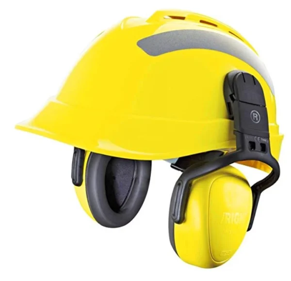 MSA-Passive_Earmuffs-1__37569 Vaultex, Helmet Mounted Earmuff, Yellow Color