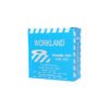 Workland, Double Side Printed Warning Tape, Size: 35 mic x 7 cm x 250 Mtrs, Blue & White Color