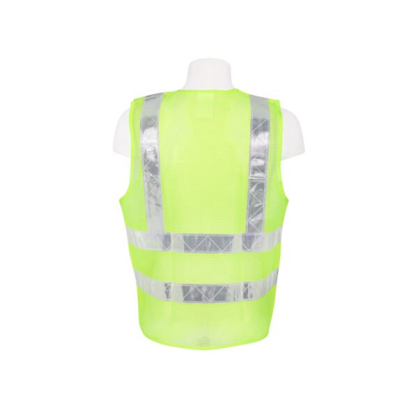 Zalat, 100% Polyester Safety Fabric Vest, Yellow Color