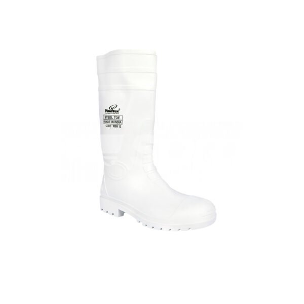 Vaultex, Rain Boot With Steel Toe, White Color