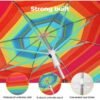 Beach Umbrella, Size: 2.2 Meters, Multi Color