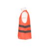 Zalat, 100% Polyester Safety Fabric Vest, Orange Color