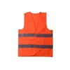 Zalat, 100% Polyester Safety Fabric Vest, Orange Color